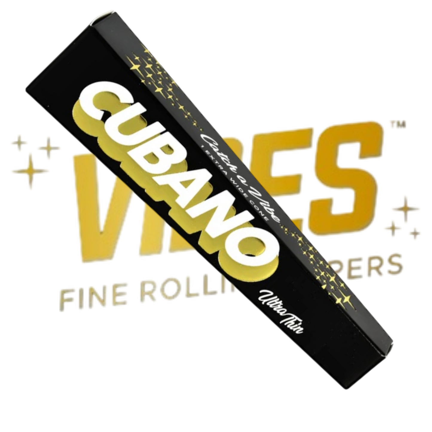 Vibes Black Cuban Ultra Thin 8g capacity cone