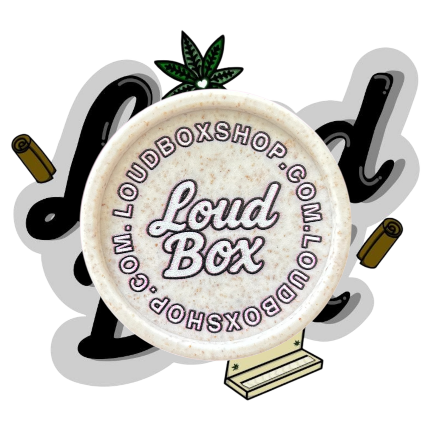 LoudBox Biodegradable Herb Grinder (White)