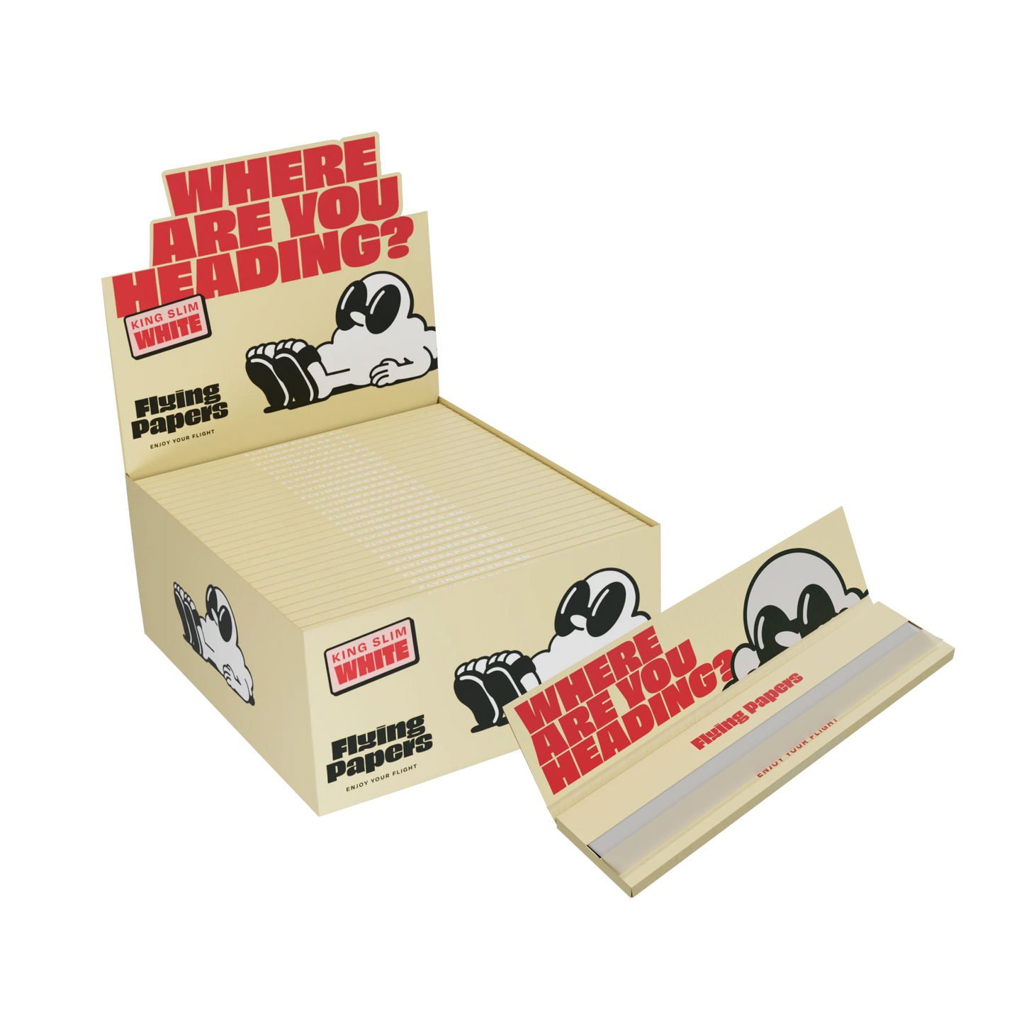Flying Papers - Brown King Size Slim Papers