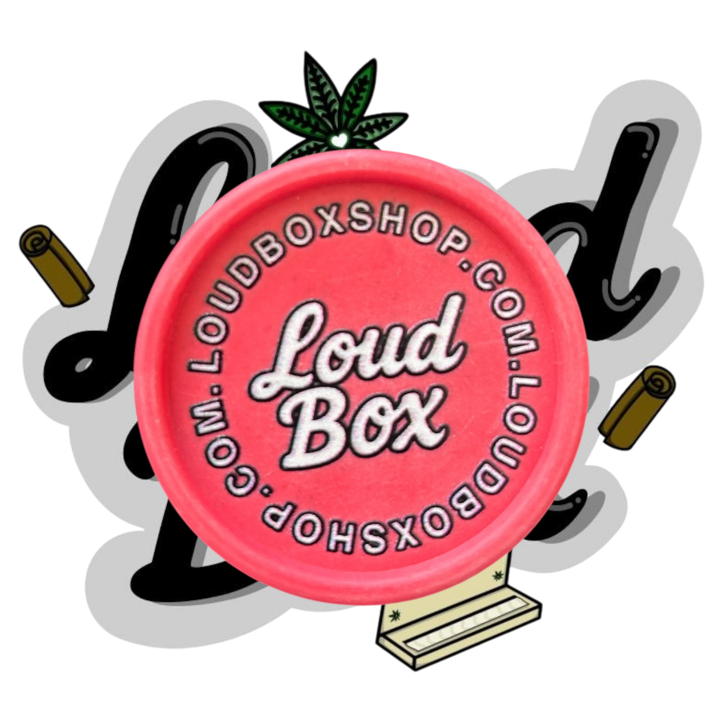 LoudBox Biodegradable Herb Grinder (Red)