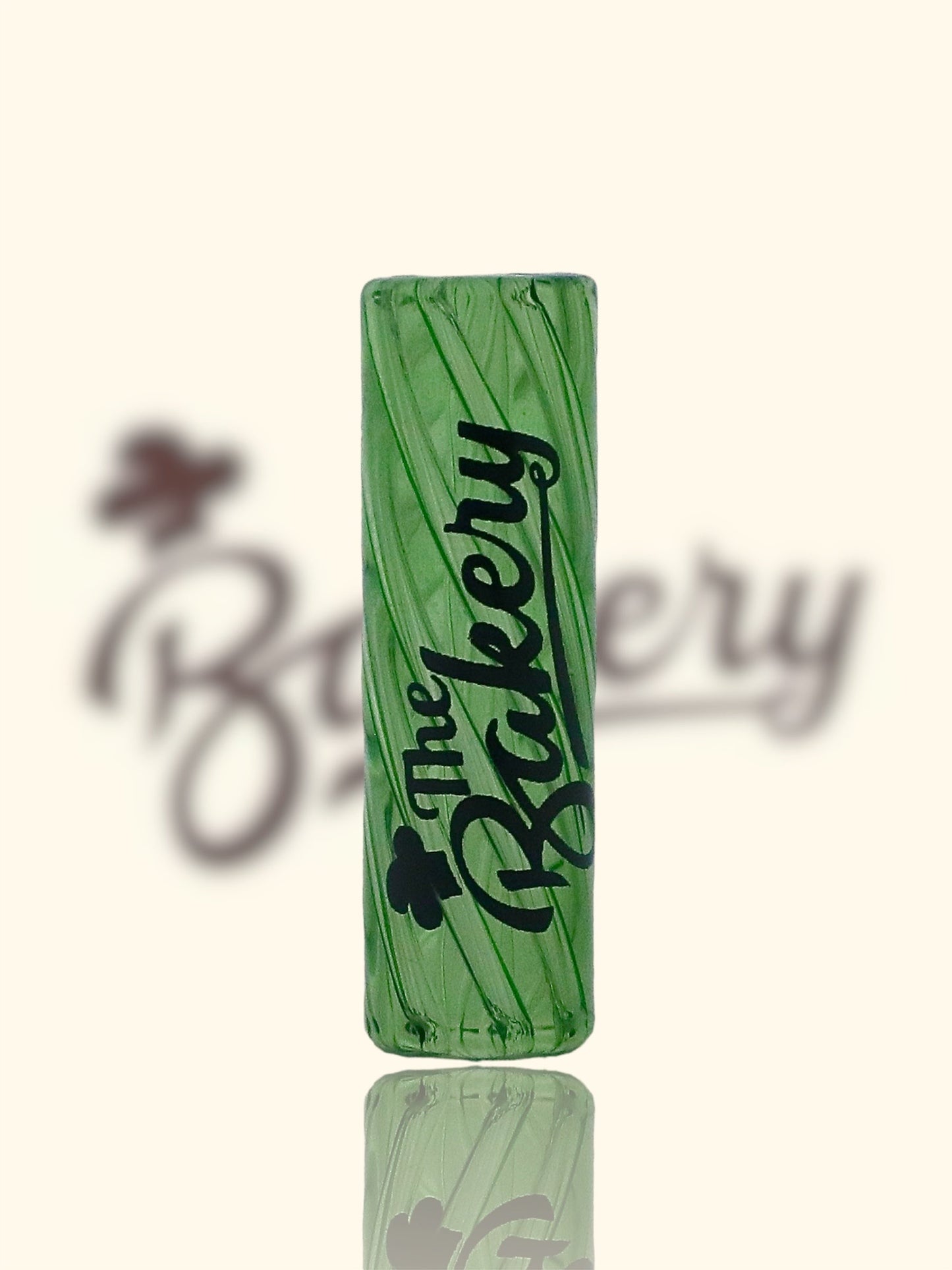 "Apple Pie themed reusable glass tip by The Bakery for smoking"