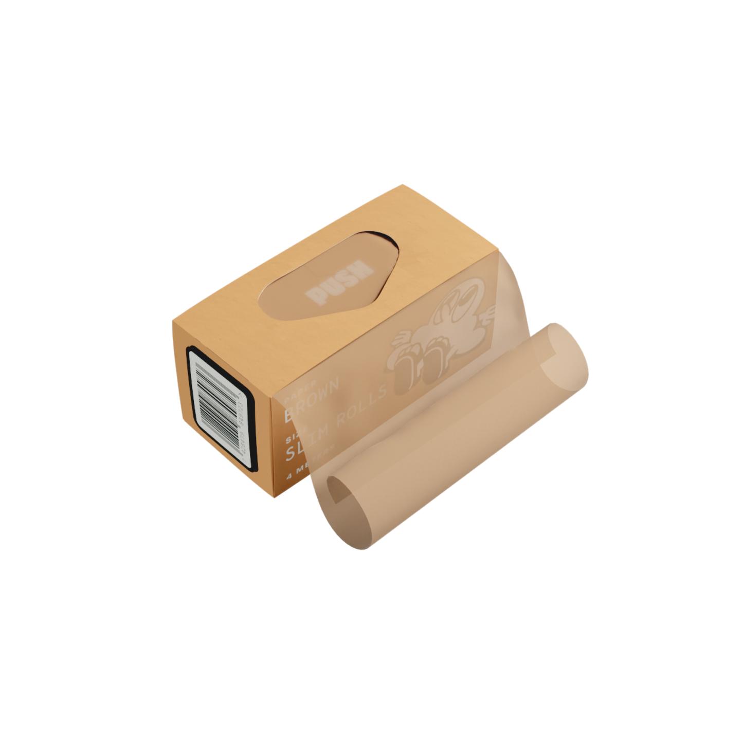 Flying Papers - Brown Slim Roll Papers With Tips