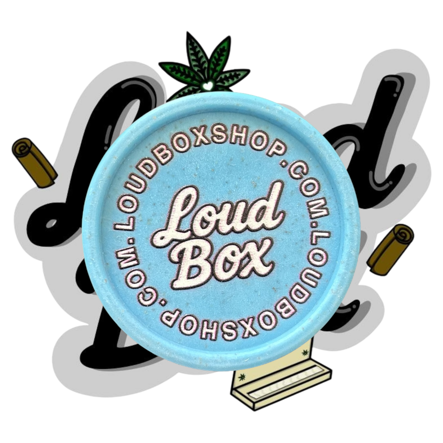 LoudBox Biodegradable Herb Grinder (Blue)