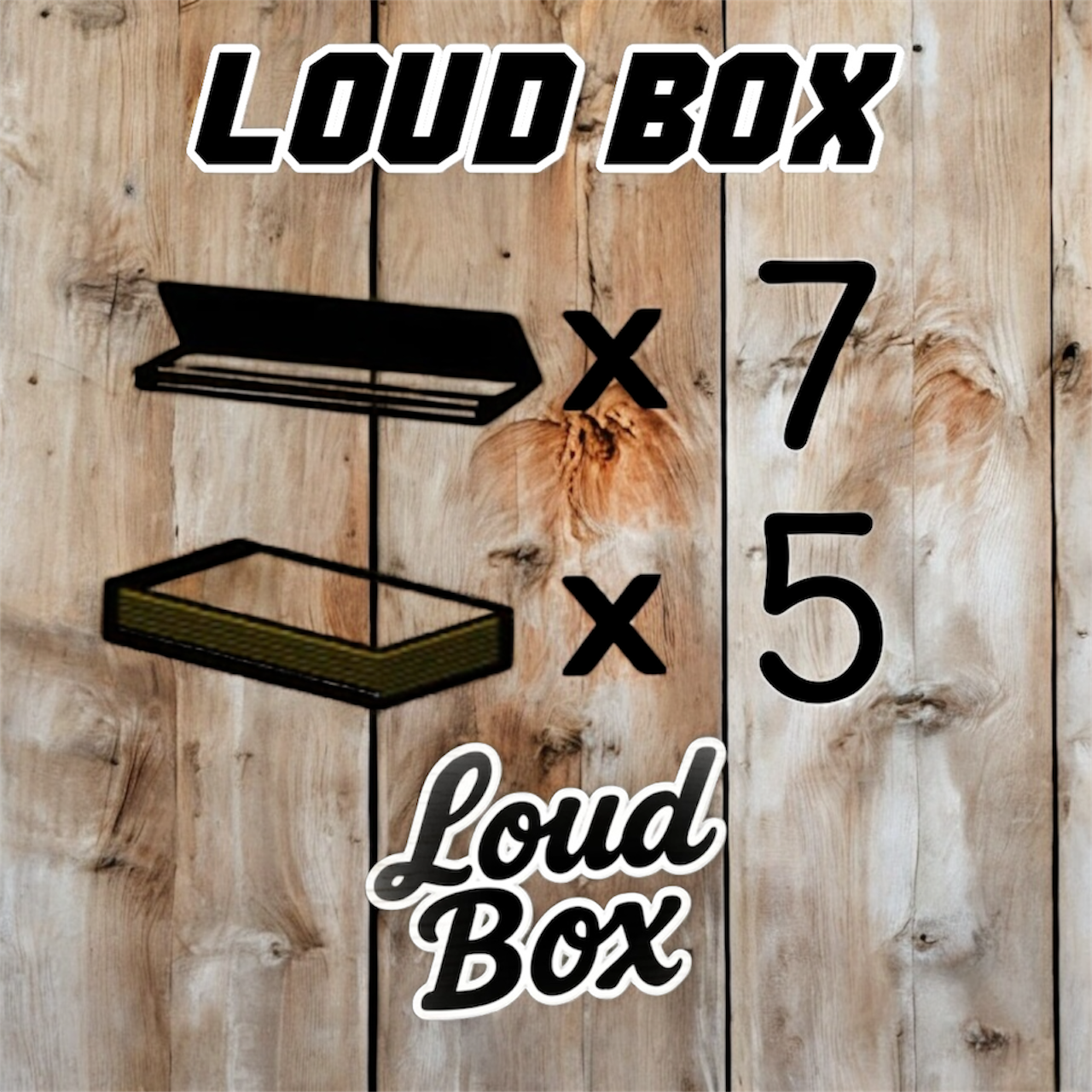 Complete LoudBox set with rolling papers and roach tips for smokers