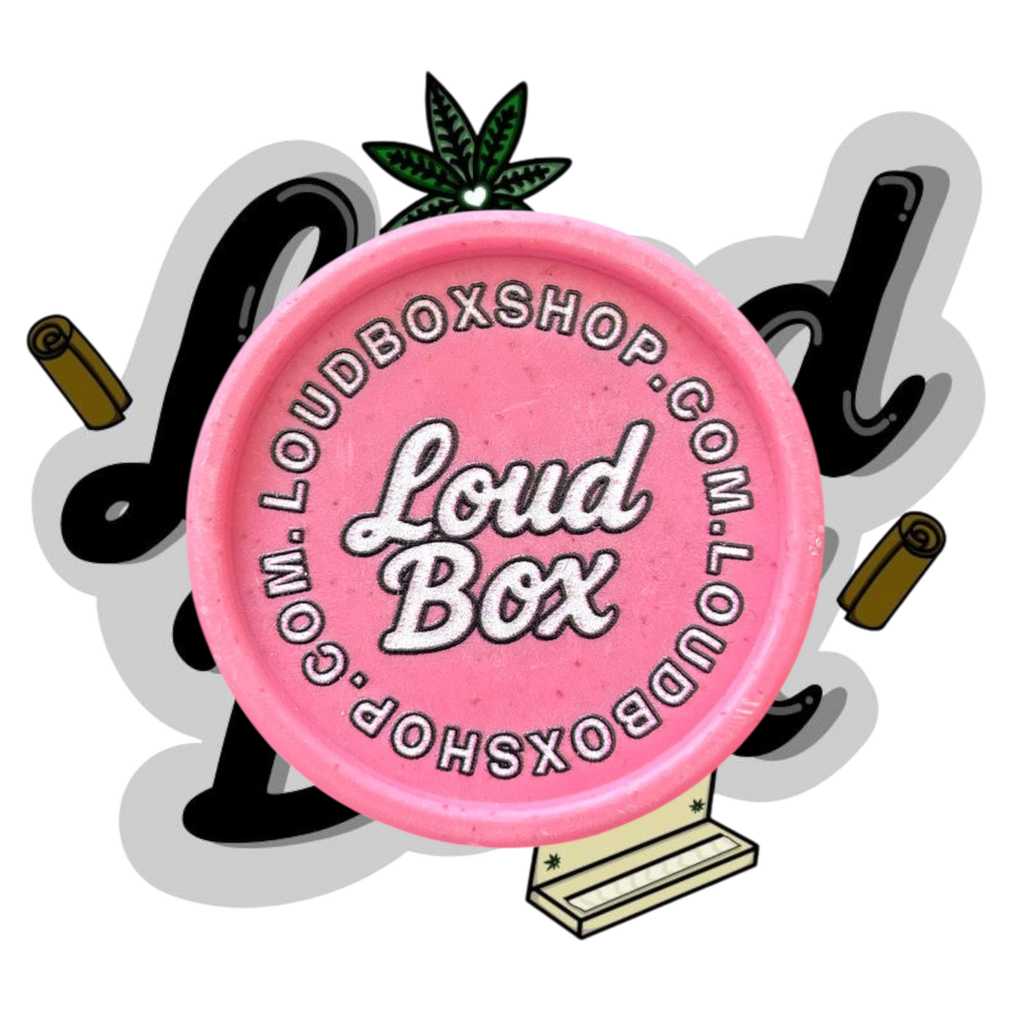 LoudBox Biodegradable Herb Grinder (Pink)