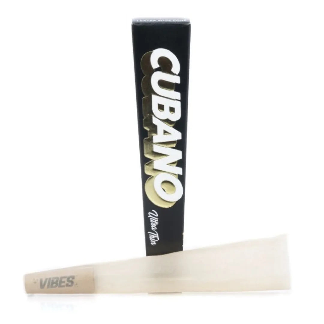 Vibes Black Cuban Ultra Thin 8g capacity cone