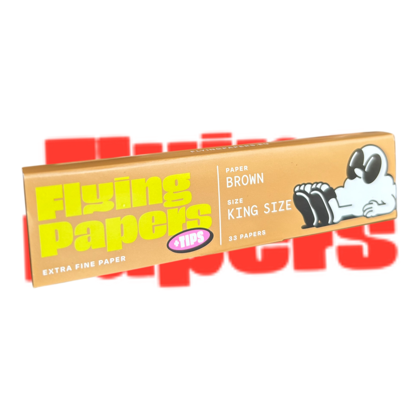 Flying Papers - Brown King Size Slim Papers With Tips
