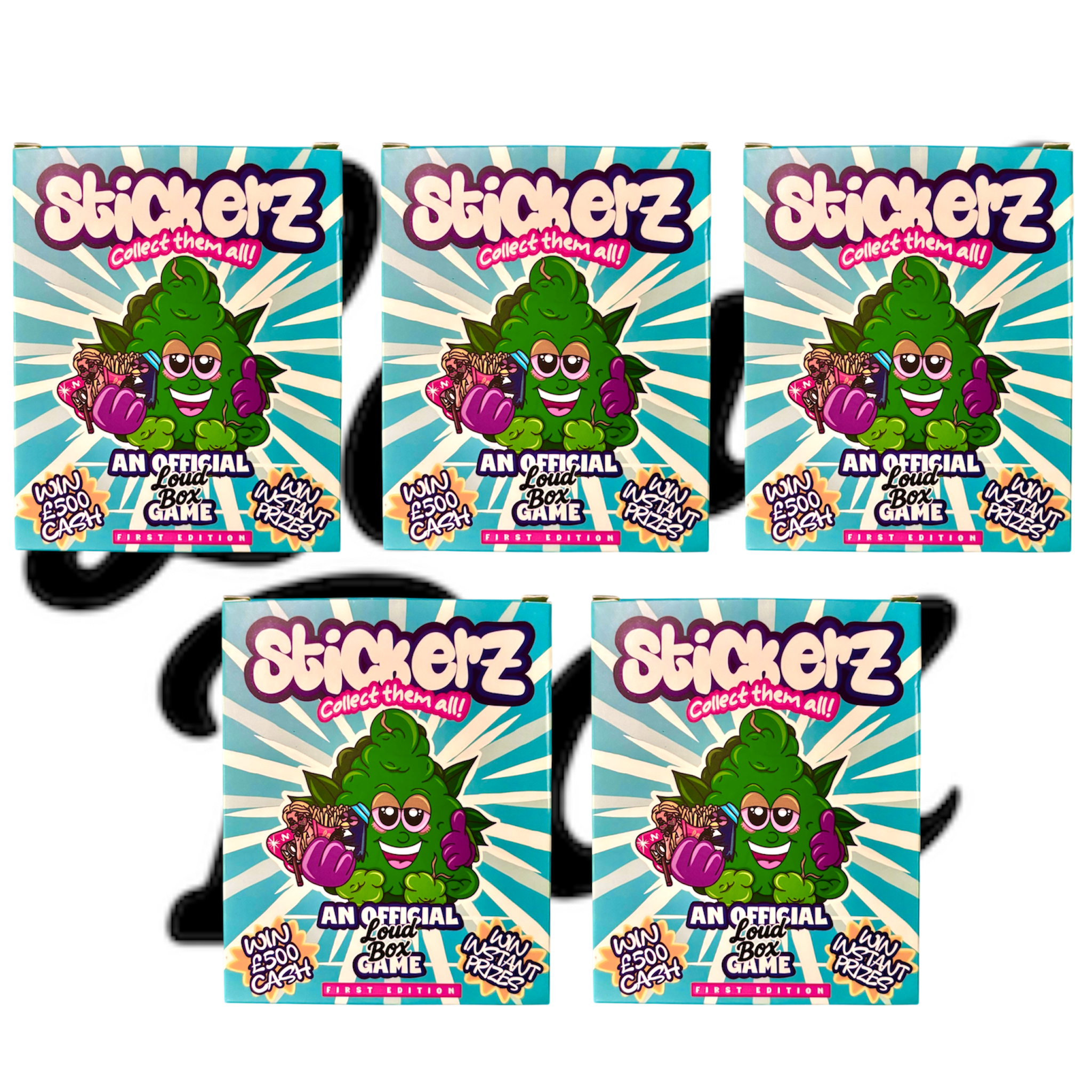 5 x 10 packs Stickerz by loudbox (Season 1) – Loudbox