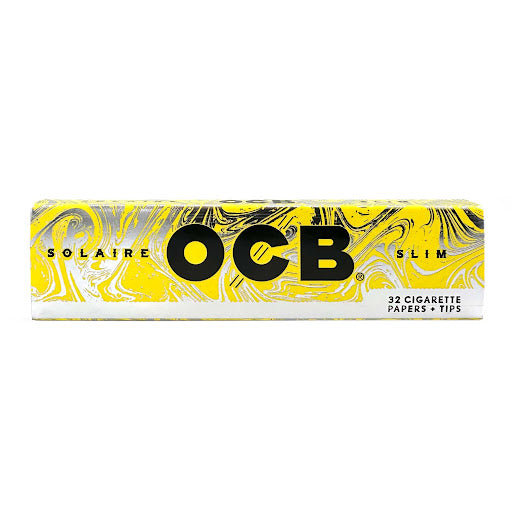 OCB Solaire Ultra Thin King Size With Tips Ultra Slow Ultra Natural