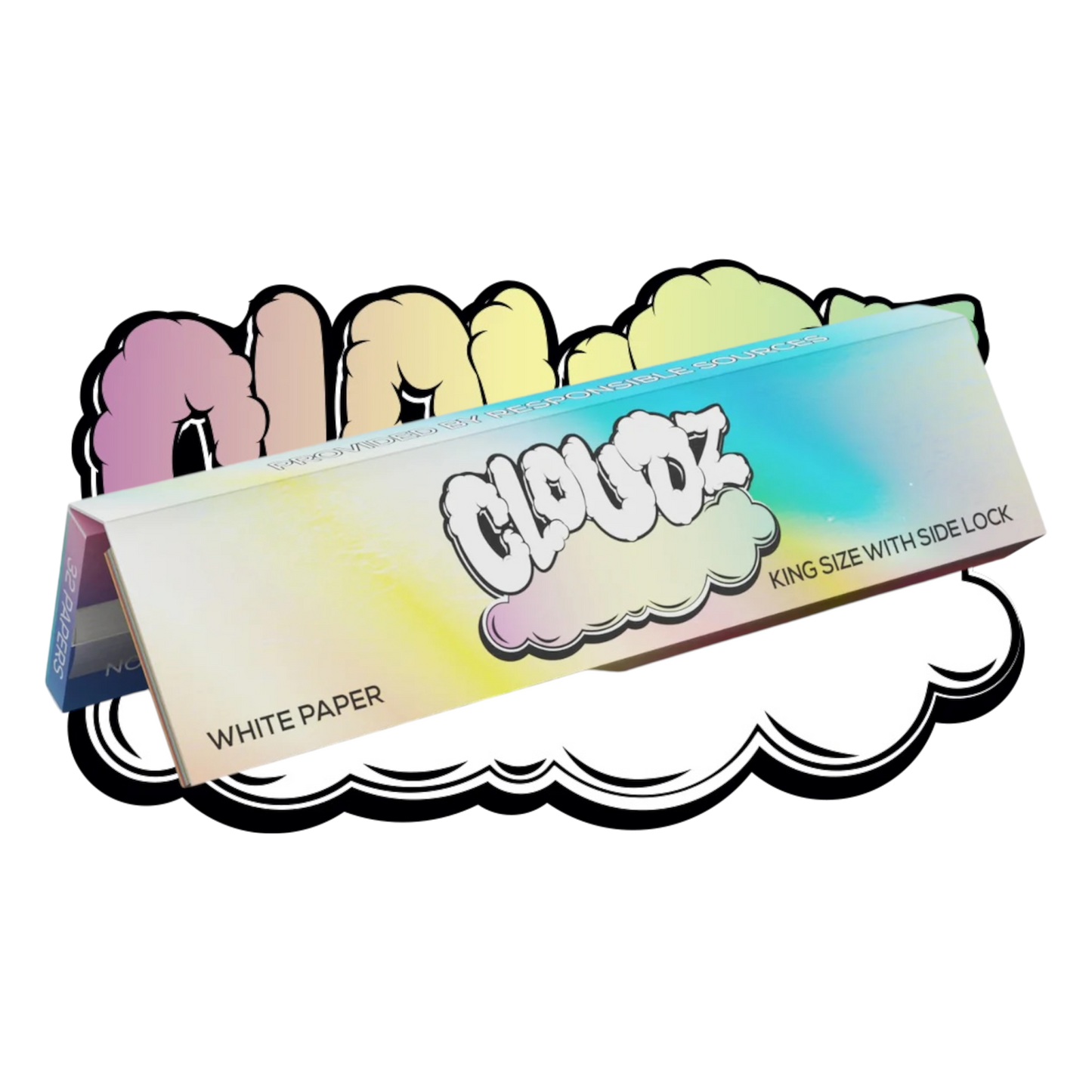 Cloudz - White King Size Papers With Tips