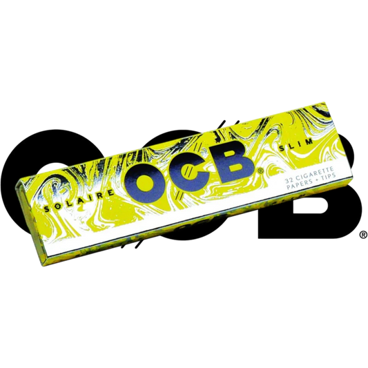 OCB Solaire Ultra Thin King Size With Tips Ultra Slow Ultra Natural
