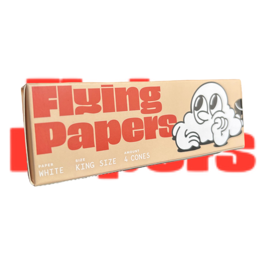 Fkying Papers White King Size Cones 4 pack