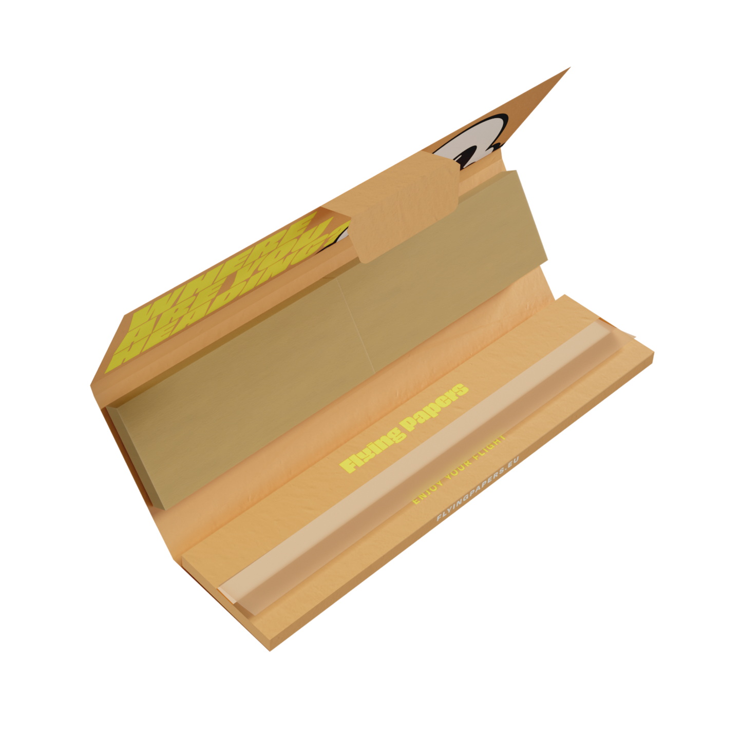 Flying Papers - Brown King Size Slim Papers With Tips