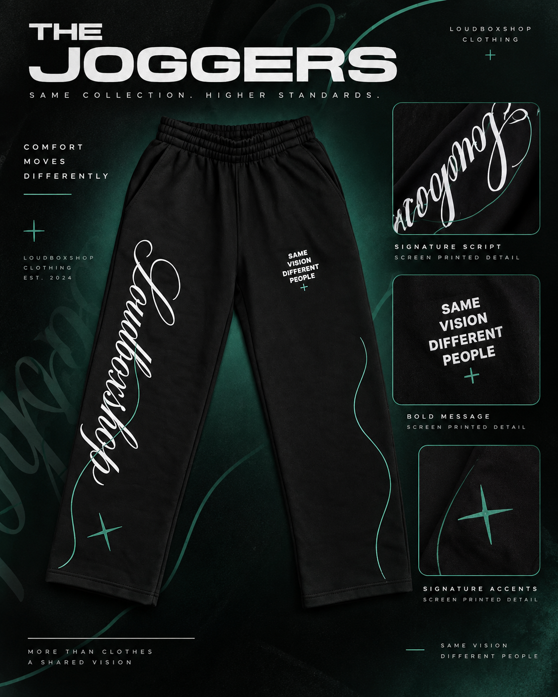 LoudBoxShop Heavy Black Tracksuit