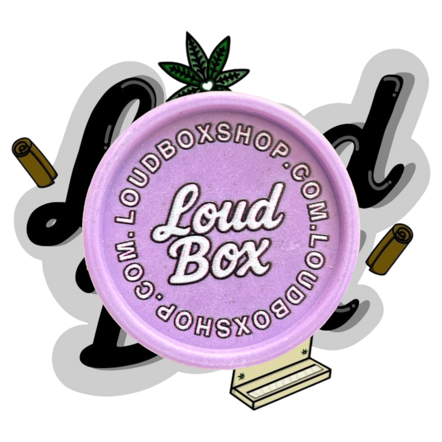 LoudBox Biodegradable Herb Grinder (Purple)