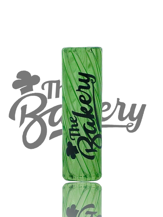 "Apple Pie themed reusable glass tip by The Bakery for smoking"