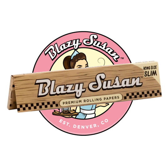 "Blazy Susan brown king size rolling papers – unbleached and natural"
