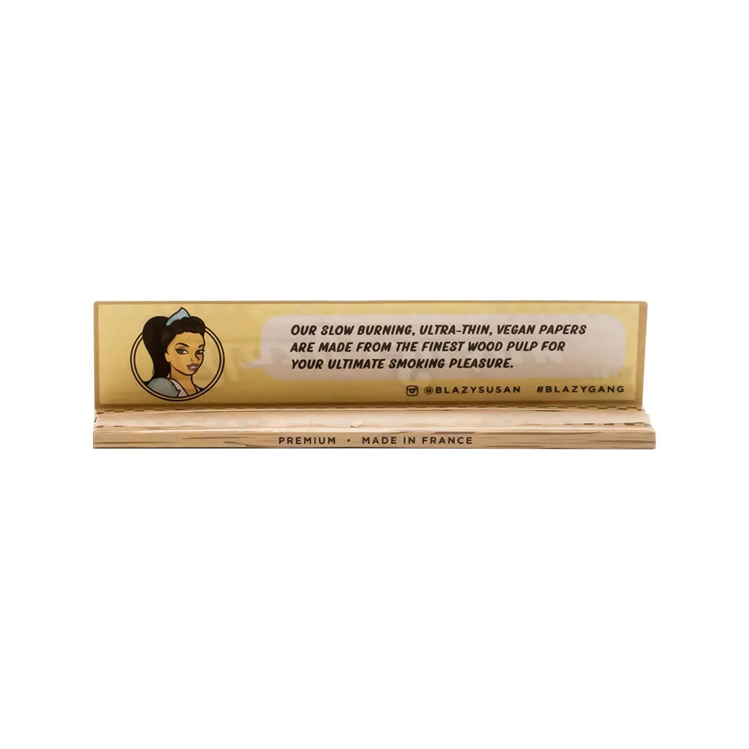 "Blazy Susan brown king size rolling papers – unbleached and natural"