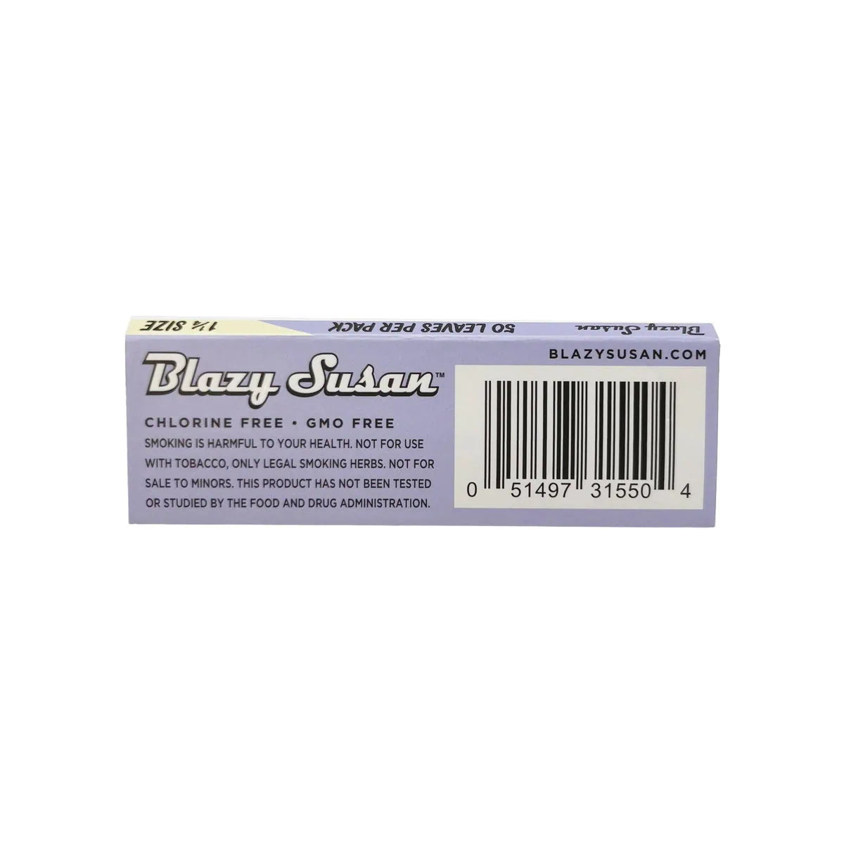 "Blazy Susan purple king size rolling papers – vibrant and smooth burning"