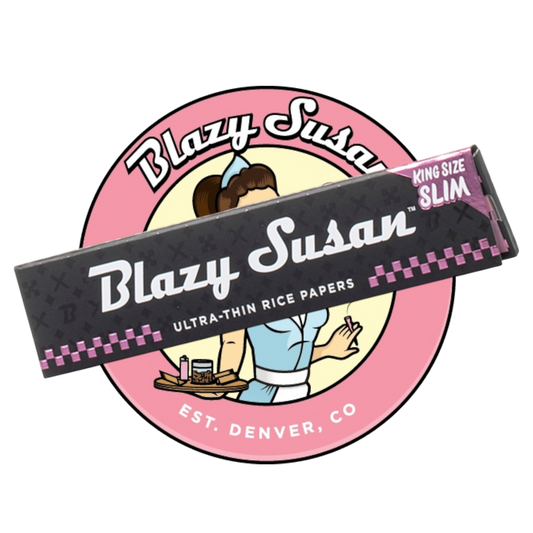 Blazy Susan Black Ultra Thin King Size Slim Rolling Papers.