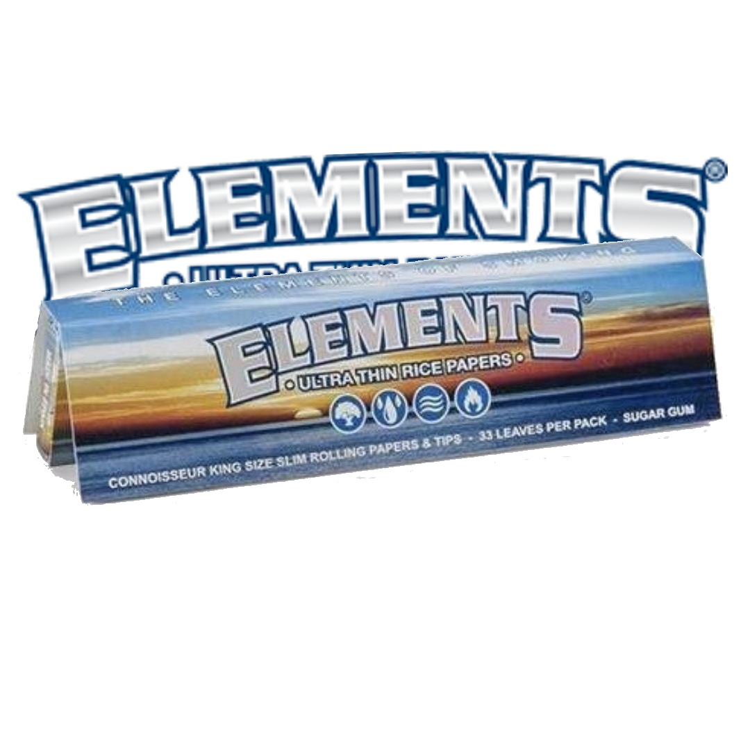 Elements Connoisseur rolling papers – premium rice papers with included tips for convenience