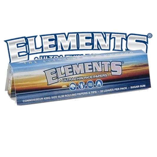 Elements Connoisseur rolling papers – premium rice papers with included tips for convenience