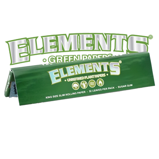 Elements Green rolling papers – eco-friendly rice papers with slow, even burn