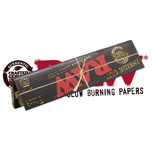 Raw Black limited edition Inside Out king Size papers (backwards) (backstrap ready)