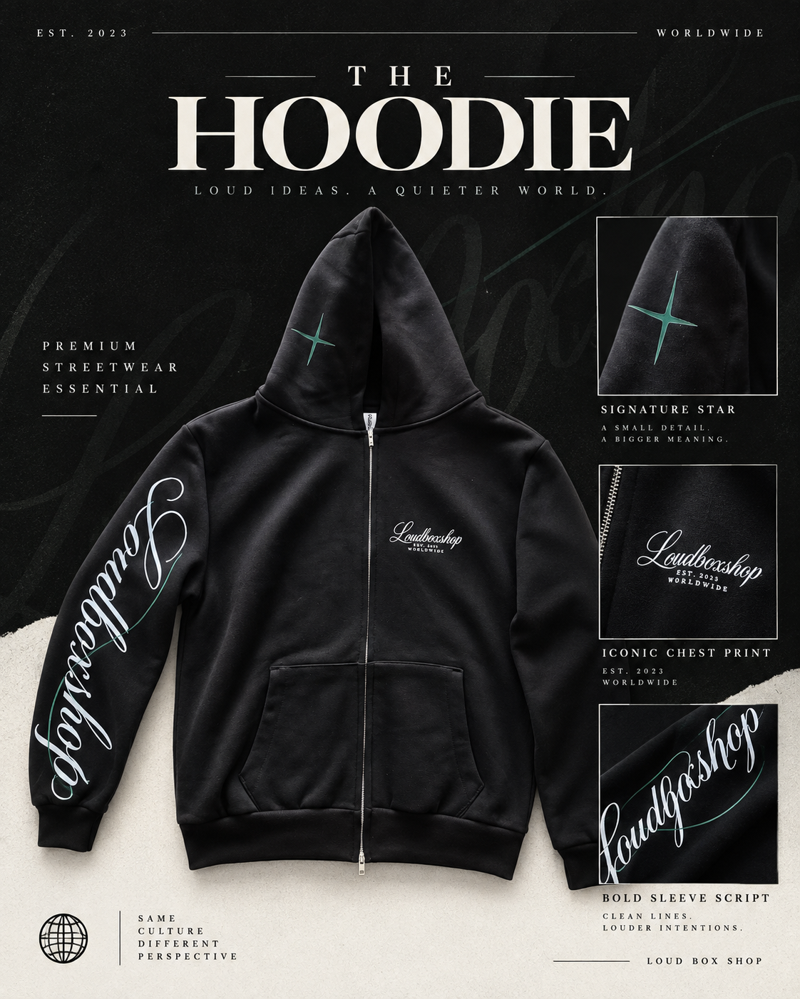 LoudBoxShop Heavy Black Tracksuit