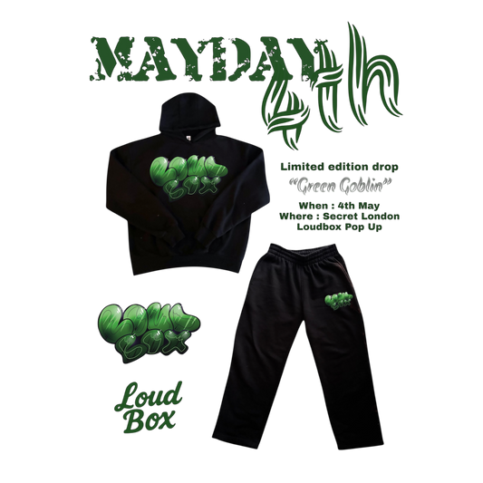 “Green Goblin” Full Tracksuit Stash pouch inside pocket