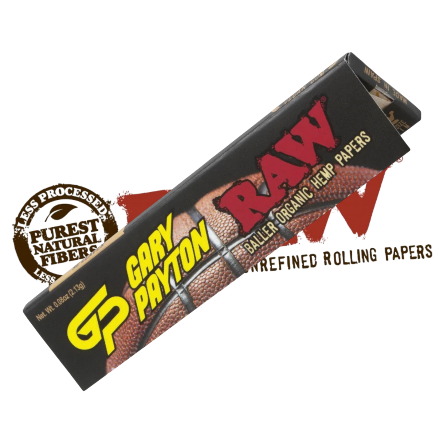 Gary Payton x RAW Organic Hemp King Size Slim Rolling Papers.