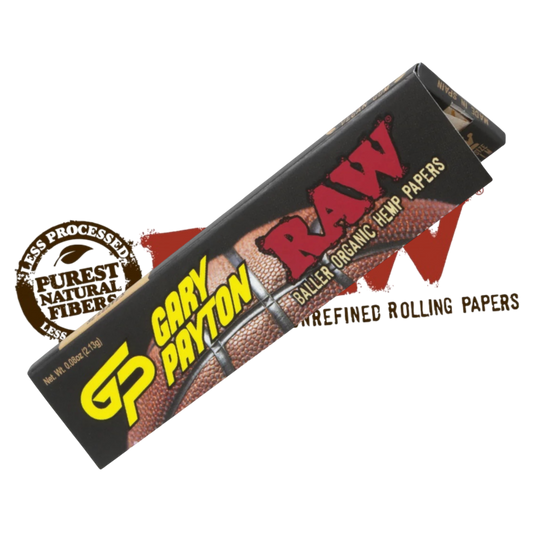 Gary Payton x RAW Organic Hemp King Size Slim Rolling Papers.