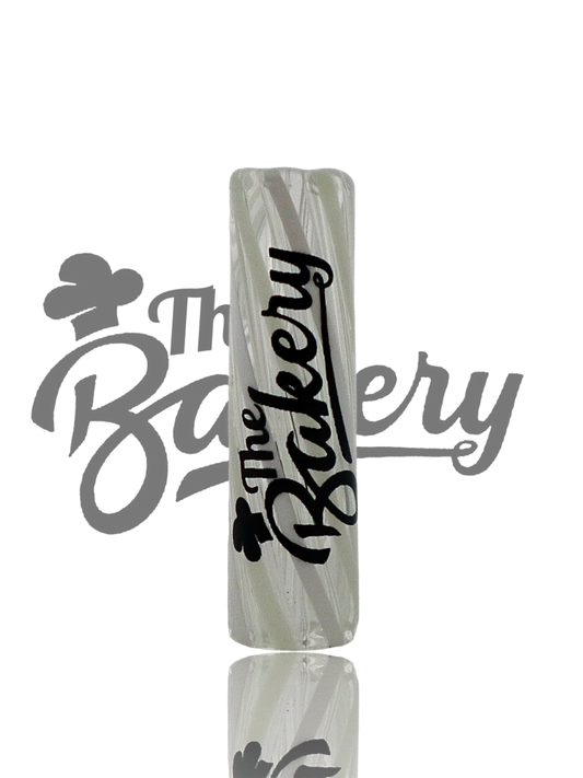 "Milky Way reusable glass filter tip by The Bakery – clean draw accessory"