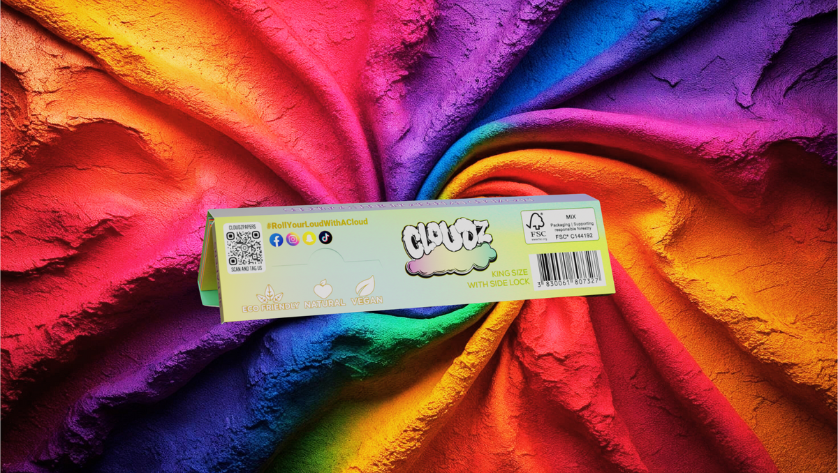 Cloudz Rainbow King Size Papers with Tips