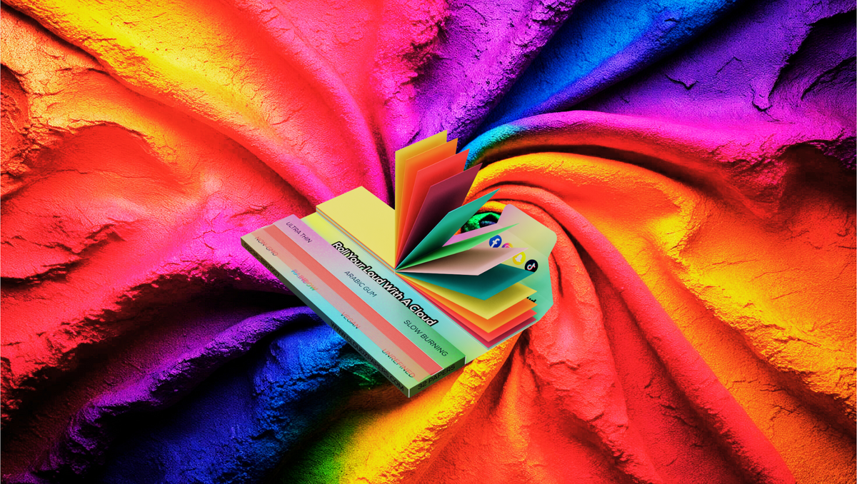 Cloudz Rainbow King Size Papers with Tips