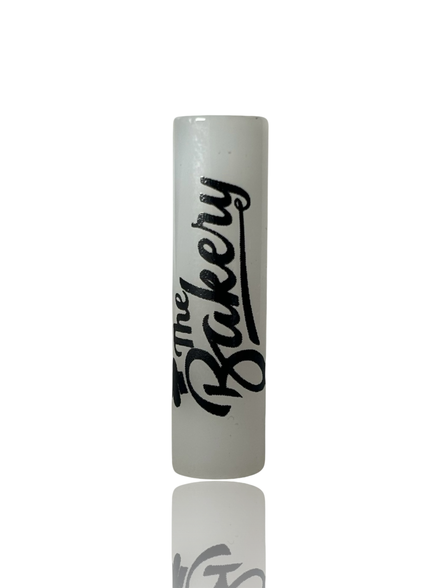  glass smoking tips by The Bakery – single hole white design