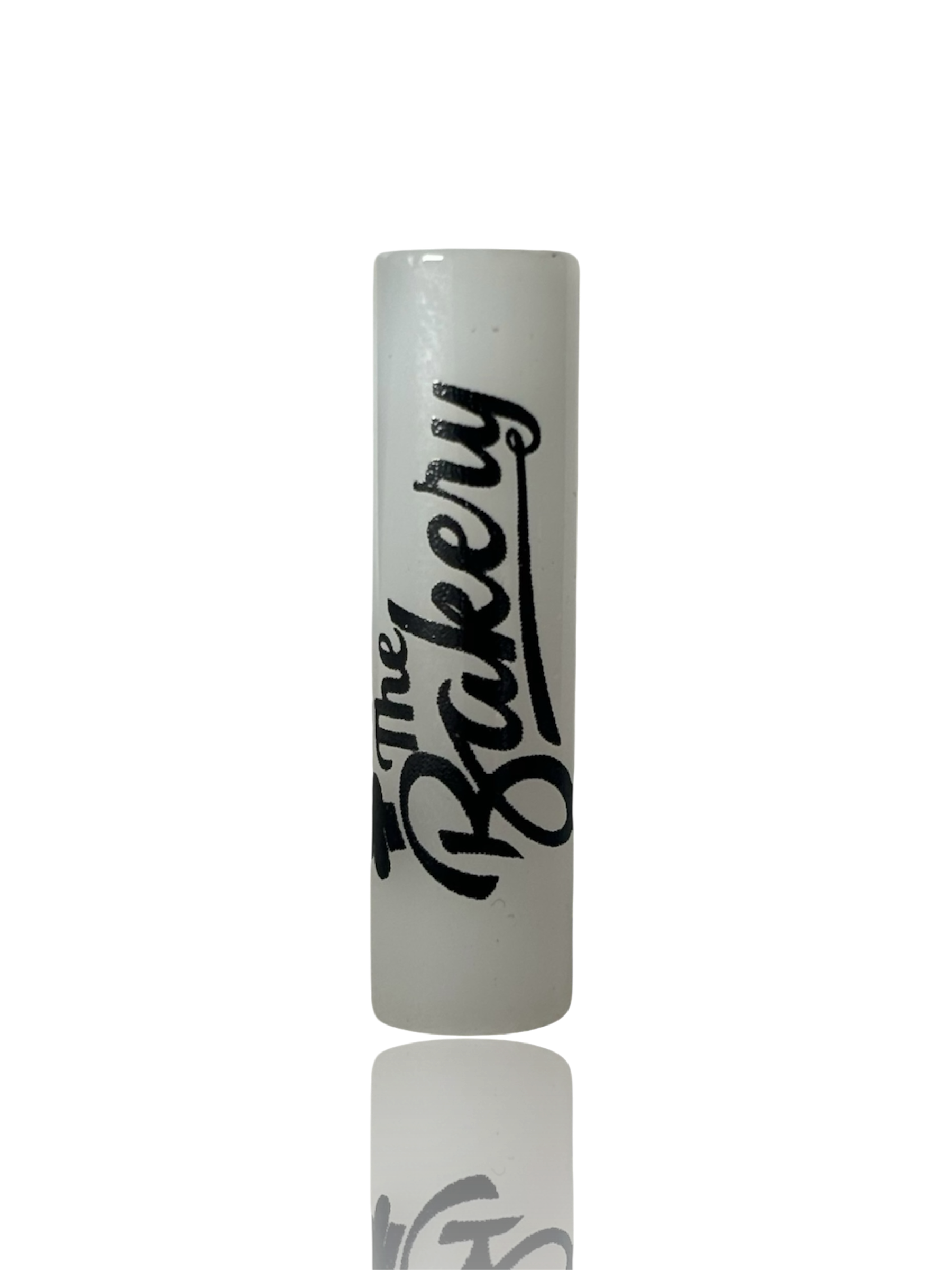  glass smoking tips by The Bakery – single hole white design
