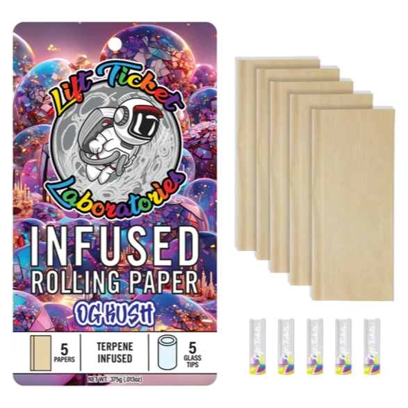 Lift Tickets Terpene-Infused Wraps – OG Kush (5 Pack)